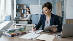 Healthcare Professional making healthcare agency audit ready