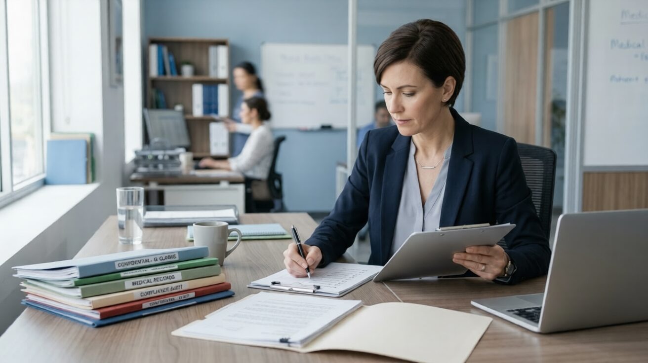 Healthcare Professional making healthcare agency audit ready